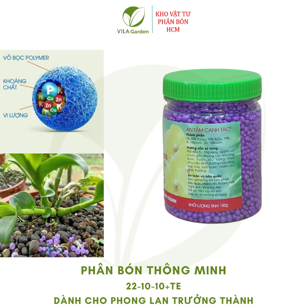 Phân Tan Chậm RYNAN FLOWERMATE 210 lọ 150g, Phân Bón Thông Minh NPK 22-10-10+TE