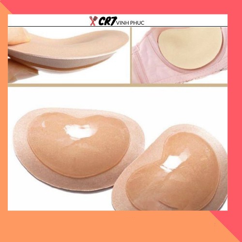 Đôi mút dán độn ngực hình tim-1584