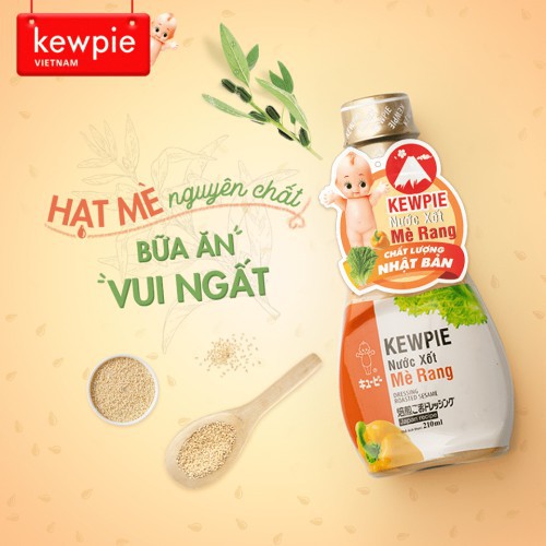 [HCM BThạnh] Nước sốt mè rang Kewpie chai 210ml, Ăn kem Salad, Rong nho, Hải sản nướng ngon không thể tả