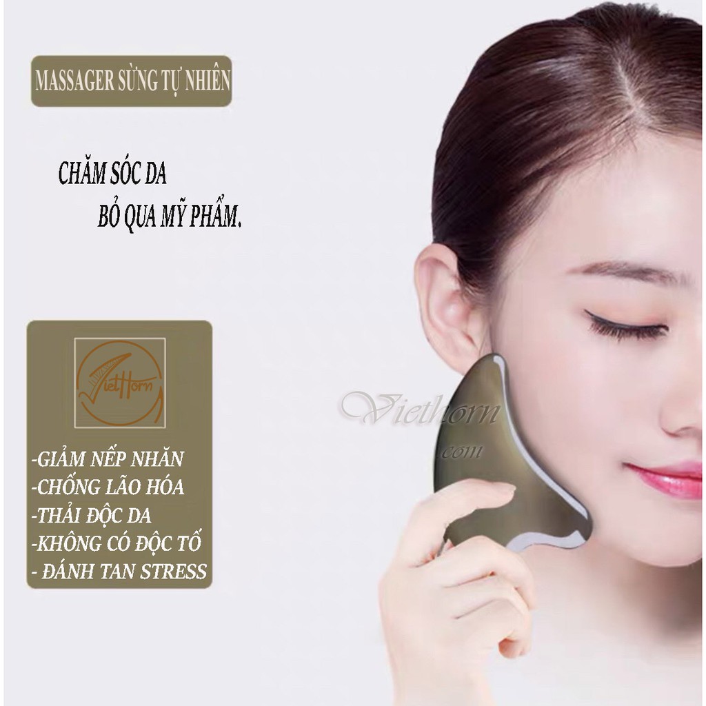 Massager Sừng VIETHORN làm mịn da, giảm nếp nhăn , Chống lão hóa | BigBuy360 - bigbuy360.vn