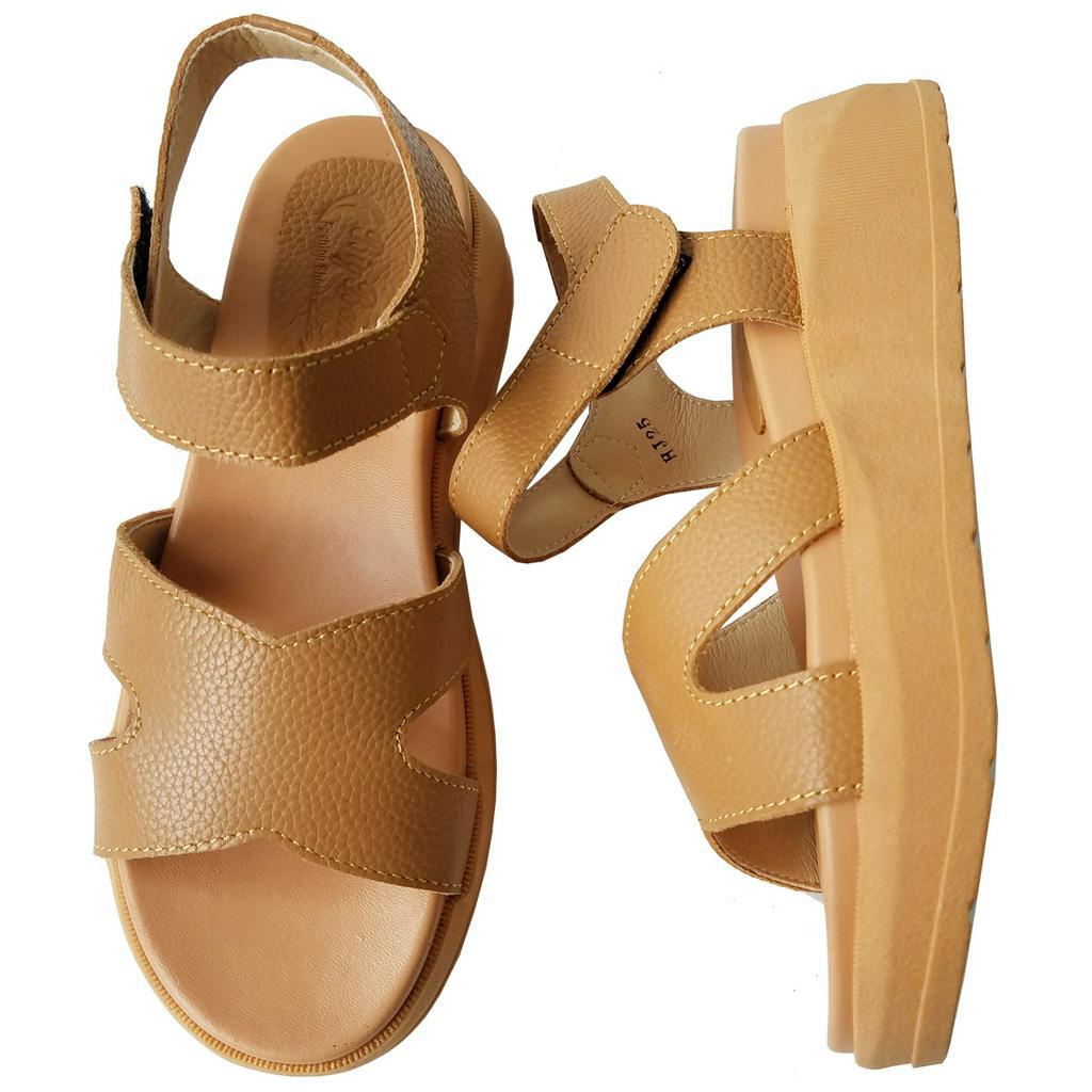 Giày Sandal Nữ Da Bò Thật BIGBEN Cao 5 Phân SDN67