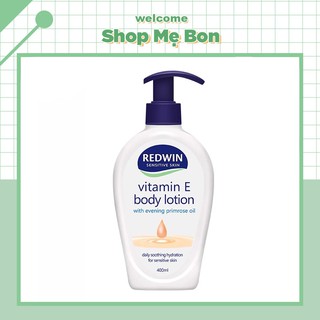 Kem dưỡng da mềm mịn REDWIN Vitamin E Úc chai có vòi 400ml