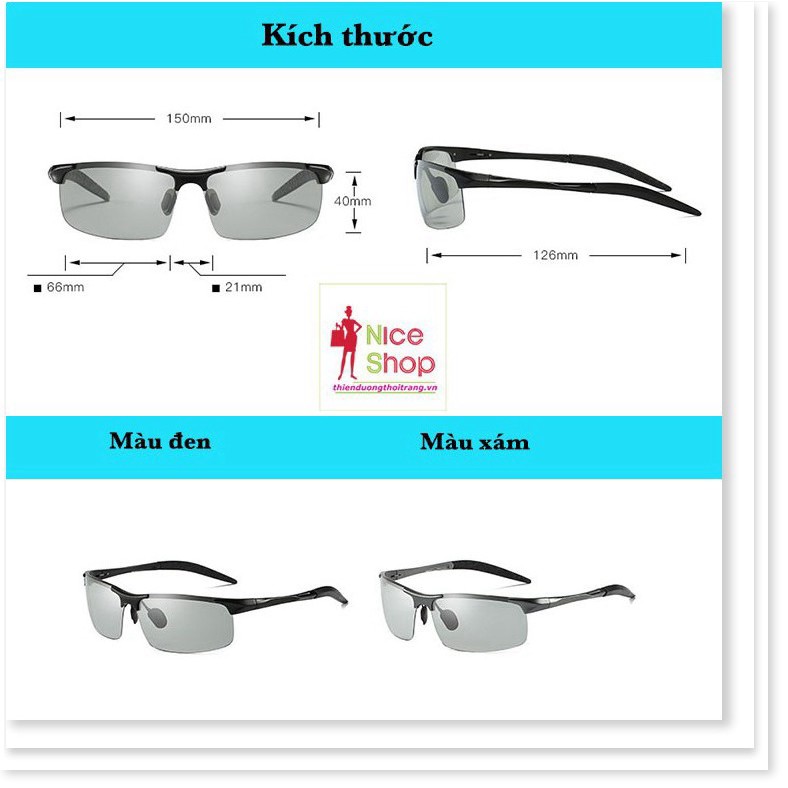 Mắt kính Perfe phân cực đổi màu chống tia uv hiệu quả - MK0110 - Nice | BigBuy360 - bigbuy360.vn