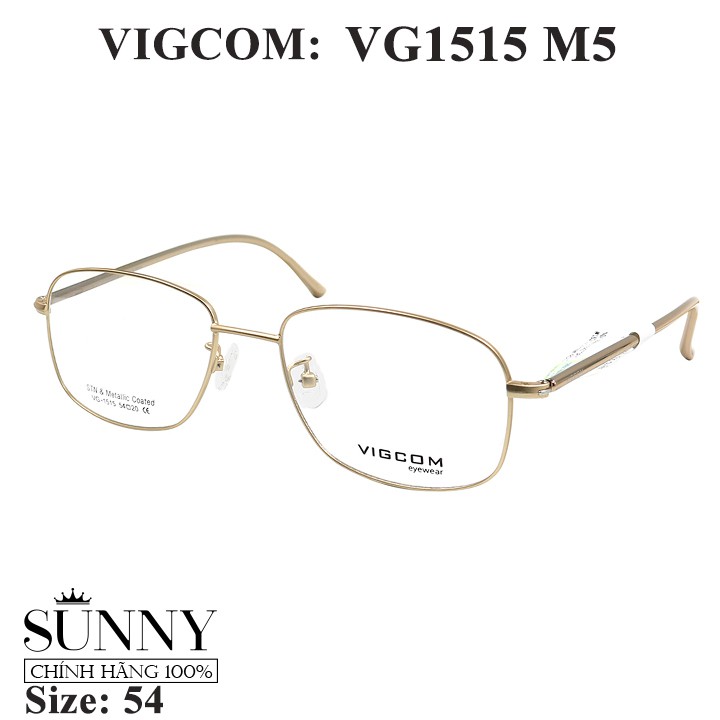 Gọng kính thời trang Vigcom VG1515 nhiều màu chính hãng, thiết kế dễ đeo bảo vệ mắt