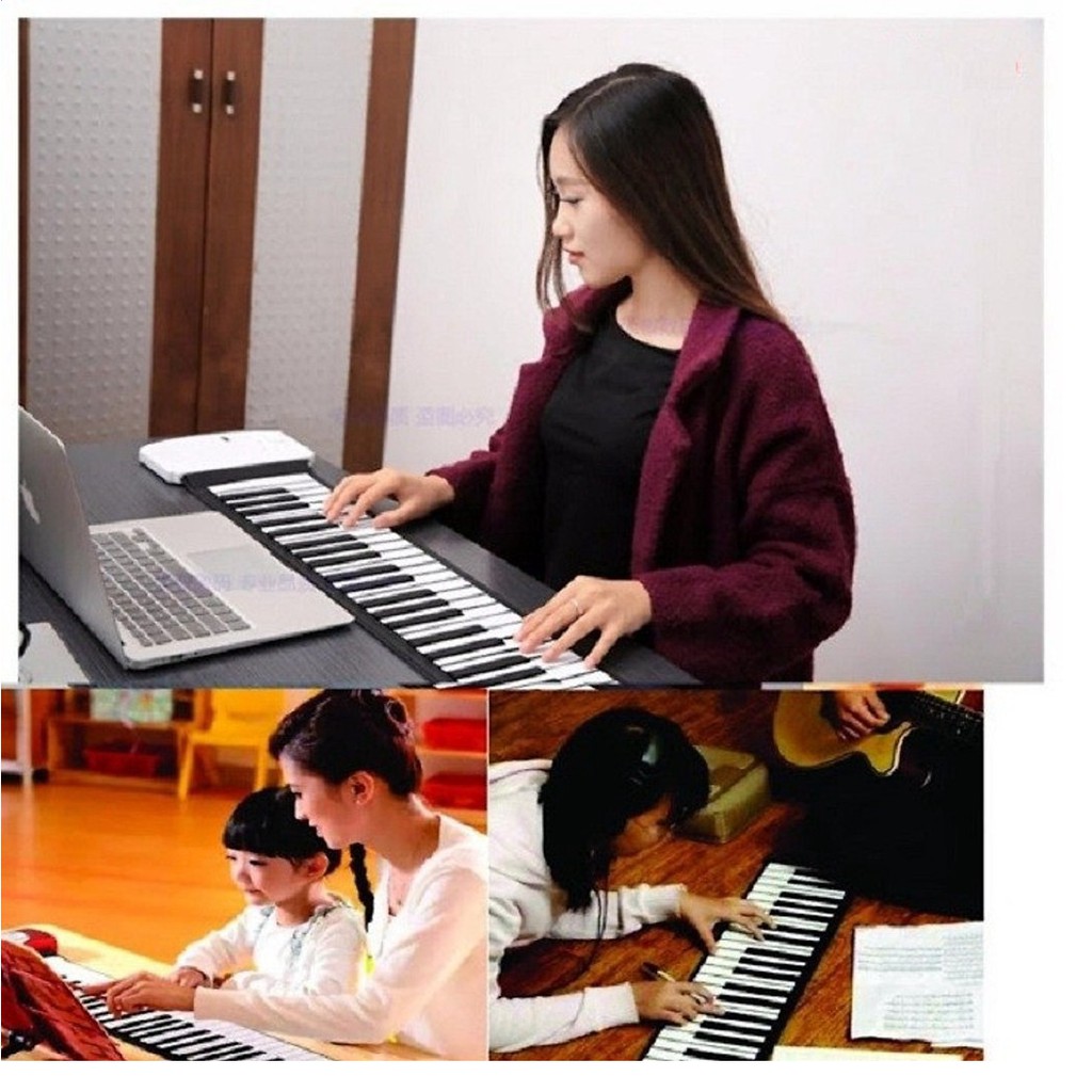 Piano cuộn 61 phím cho học sinh sinh viên 