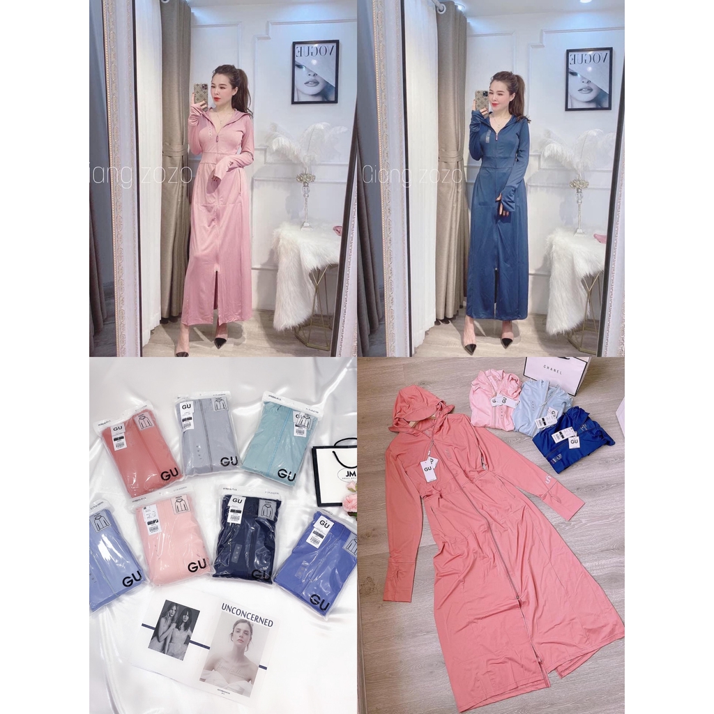 [Mã WASKT304 giảm 15% tối đa 30K đơn 99K] Áo Choàng Chông Nắng Dài Xẻ - Áo Chống Nắng Quây