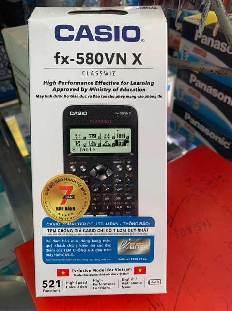 MÁY TÍNH Casio FX 580VNX (Bảo Hành 07Năm) Casio 580VN X