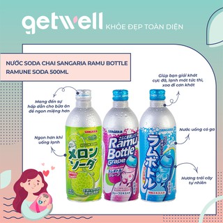 SODA CHAI SANGARIA RAMU BOTTLE RAMUNE SODA 500ML