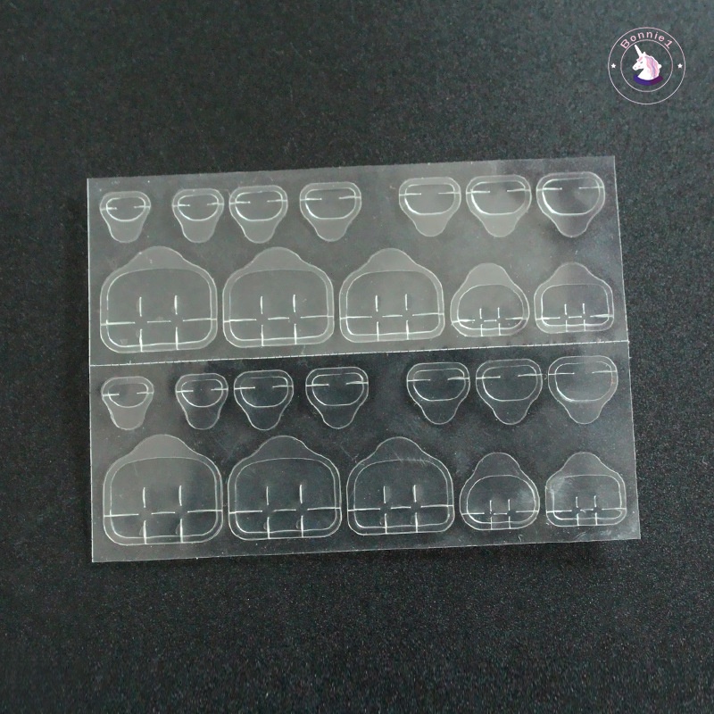 Miếng Dán Trang Trí Móng Tay Trong Suốt Hai Mặt Chống Thấm Nước