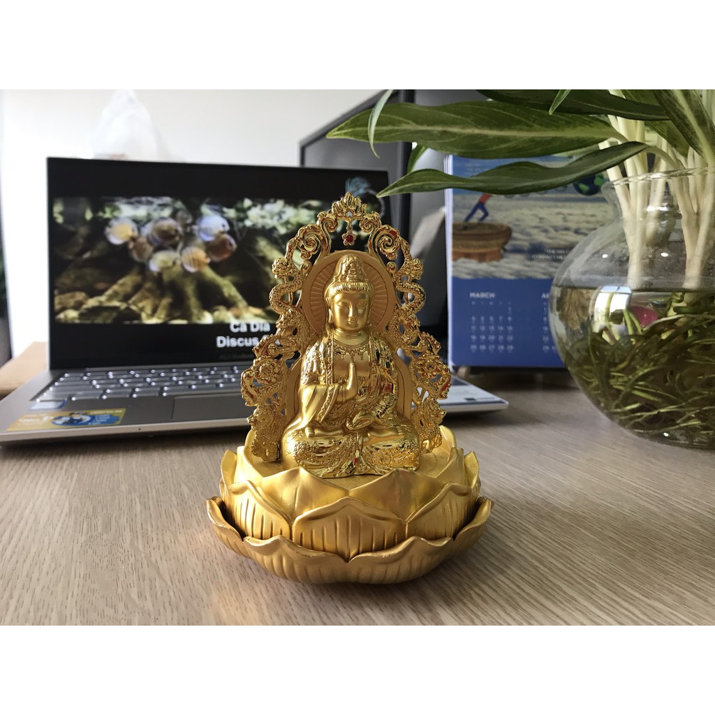 Tượng Quan Âm Bồ Tát Mạ Vàng Cao Cấp