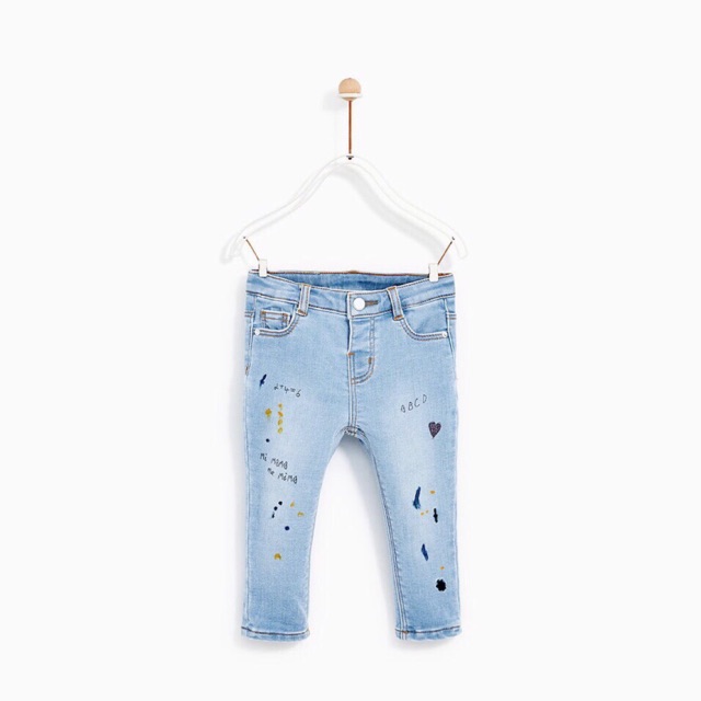 Quần jeans zara bé gái