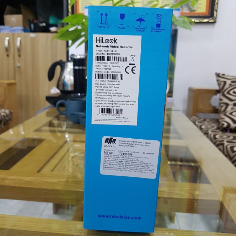 Đầu ghi hình camera IP 4 kênh HILOOK NVR-104H-D - Hàng chính hãng