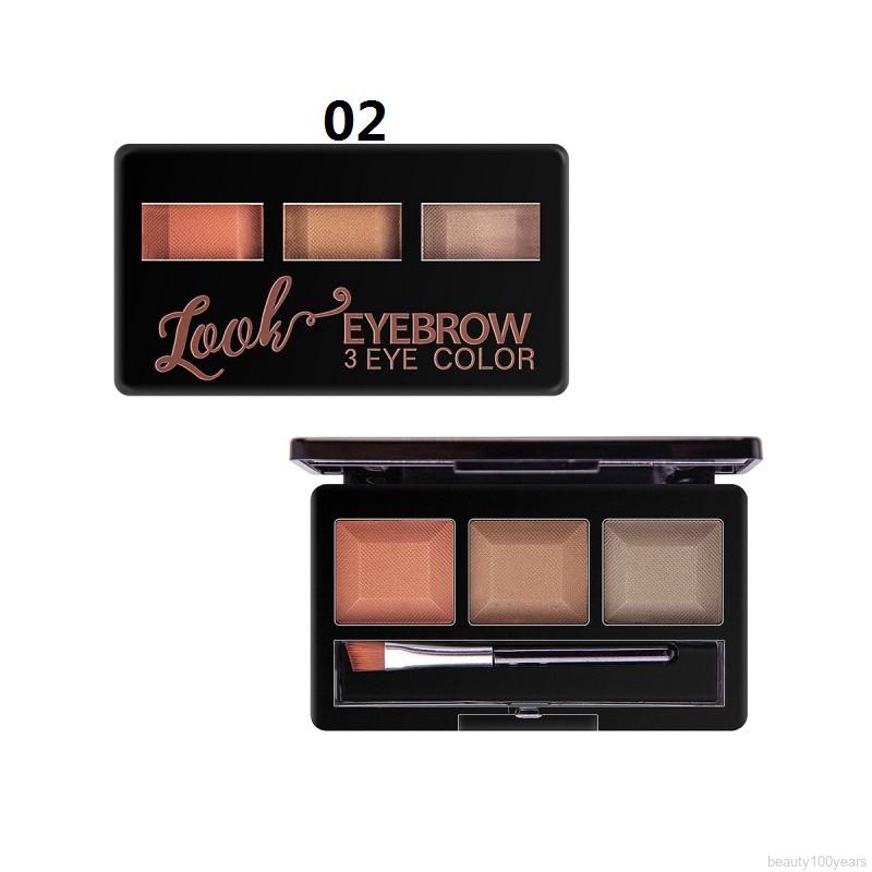 [Hàng mới về] Phấn lông mày 3 màu chống thấm nước chống nhòe lâu trôi độc đáo | BigBuy360 - bigbuy360.vn