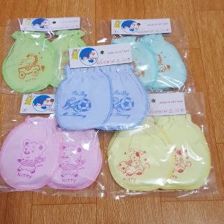 Set 5 bộ bao tay chân cho bé trai bé gái, bao tay chân sơ sinh, bao tay + bao chân, đồ sơ sinh