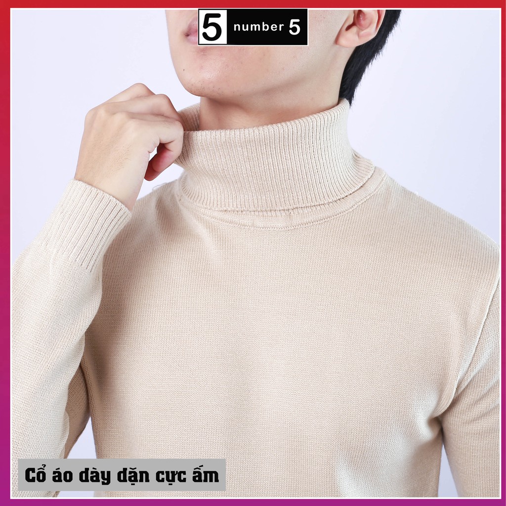 Áo Len Nam Cổ Lọ Number5 Mẫu Mới Nhất 2021