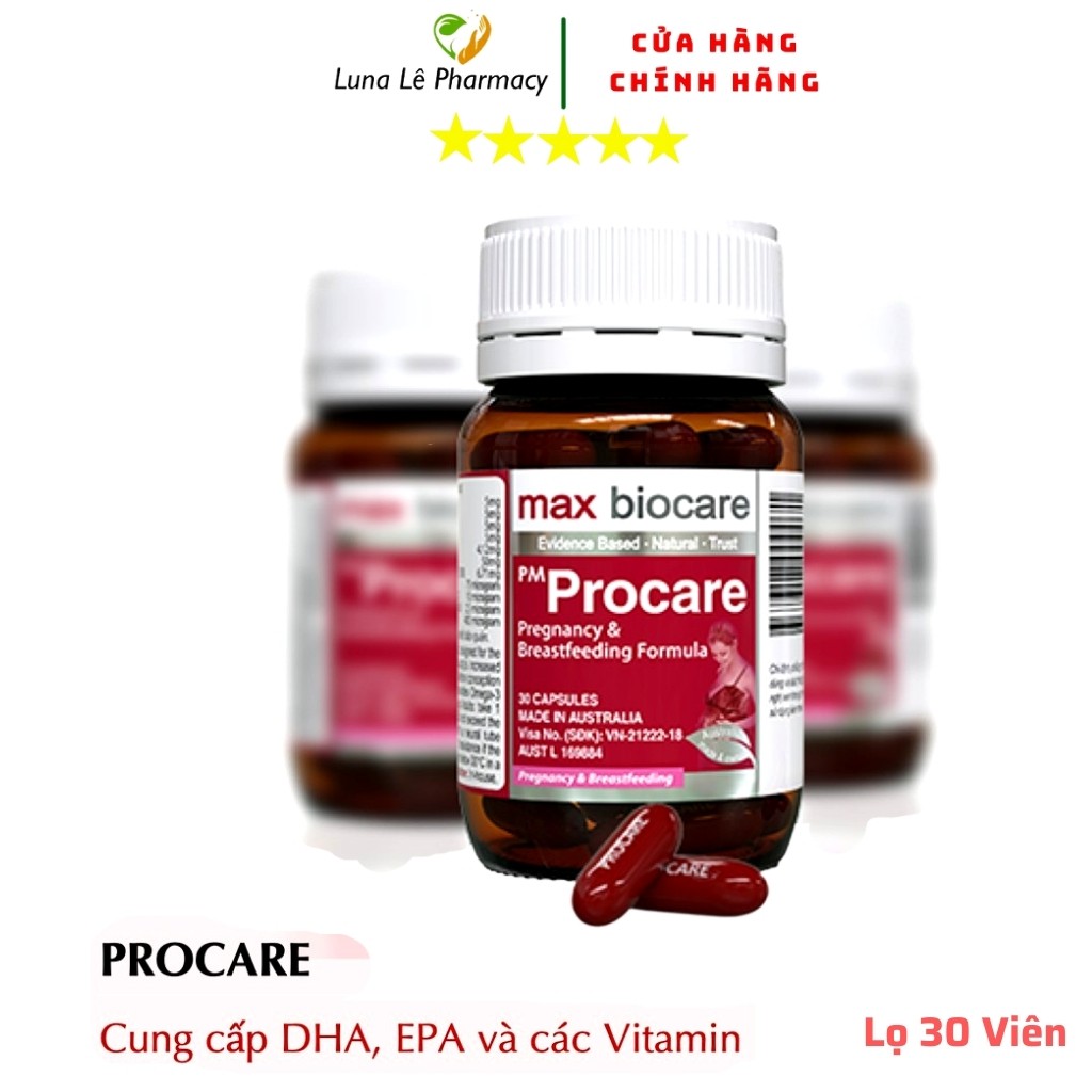 PM Procare Lọ 30 Viên Vitamin Tổng Hợp Cho Bà Bầu cao cấp