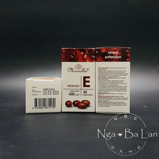 Vitamin E đỏ Nga Mirrolla 400mg