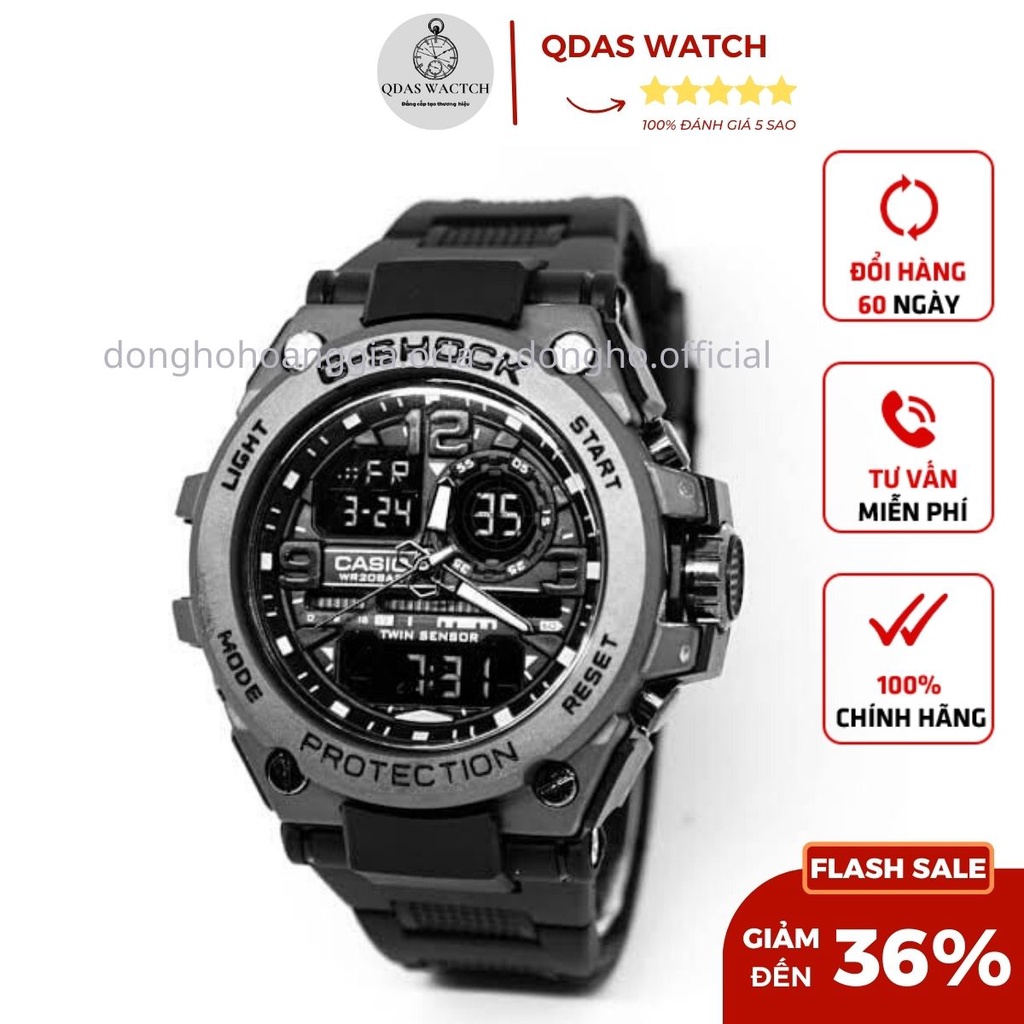 Đồng hồ nam G Shock GTS 8600 Original –Chống nước 3atm Viền Thép, Nam tính mạnh mẽ.