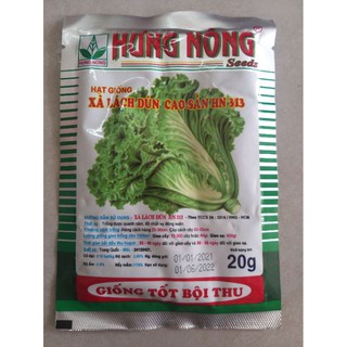 Hạt giống xà lách dún cao sản Hưng Nông HN 313 gói 20g