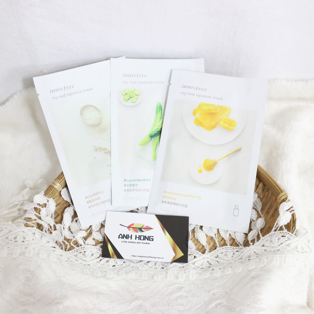 Mặt Nạ Innisfree My Real Squeeze Mask [ MẪU MỚI ]