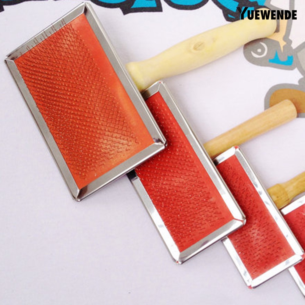 Lược Chải Lông Thú Cưng Cán Gỗ