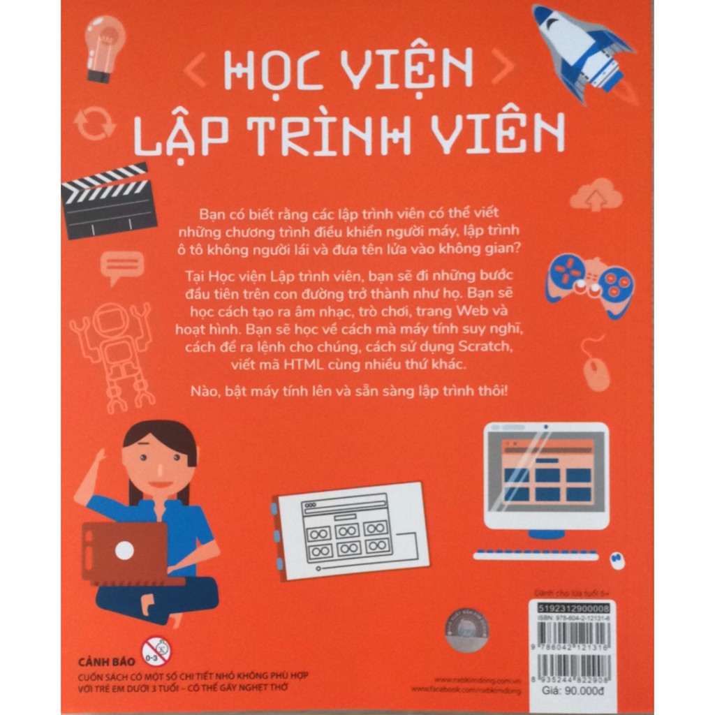 [ Sách ] STEM - Học Viện Lập Trình Viên - Kèm Các Nhãn Dán, Áp Phích Và Mô Hình