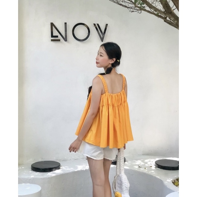 Áo Dây Xoè Rộng Tone Màu Tươi Trẻ Che khuyến Điểm Đủ Màu WINY TOP