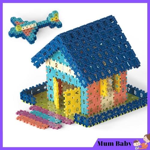 Bộ đồ chơi xếp hình, ghép hình bằng nhựa cho bé trai, gái 3 4 5 6 7 8 tuổi. Đồ chơi lắp ghép thông minh cho trẻ em