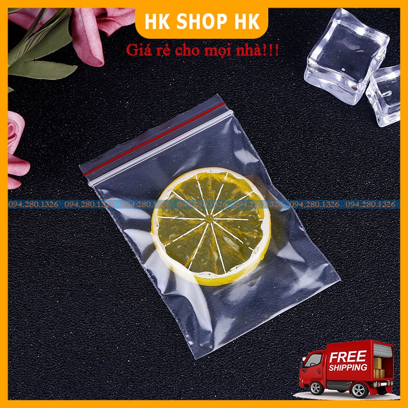 Túi zip chỉ đỏ (zip PE, zip lock, zip viền đỏ)