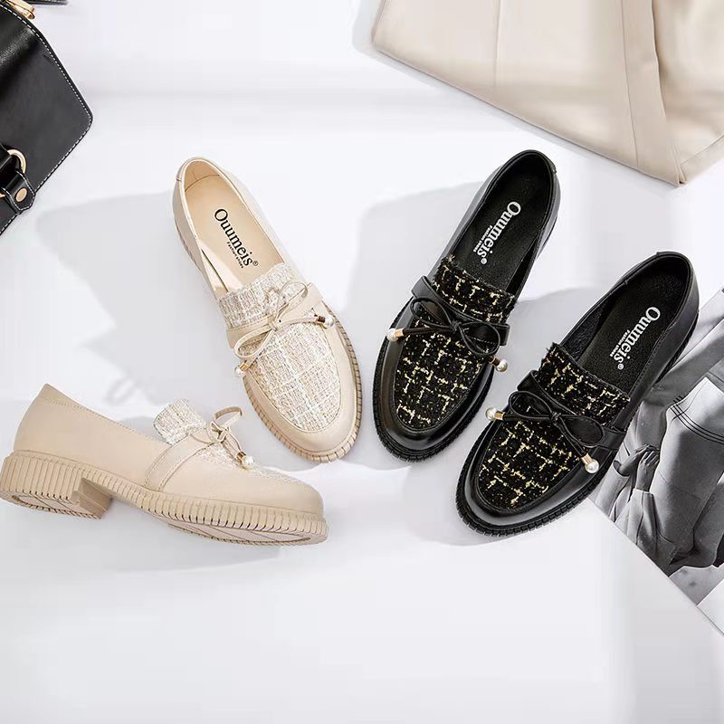 Giày LOLITA Đính Nơ Giày Da 3P Phong Cách Nhật Bản