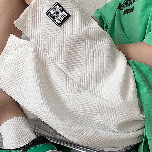 Quần short thun gân họa tiết Pandemic