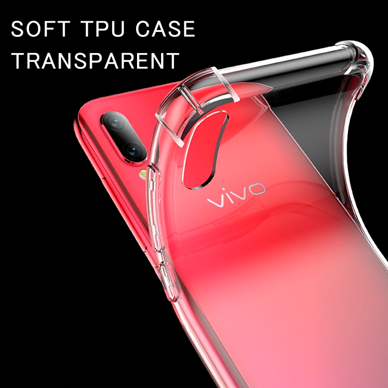 Ôp Điện Thoại Dẻo Trong Suốt Chống Sốc Cho vivo v5 v5s v9 v11i v11 pro v15 pro y71 y81 y91c Ốp
