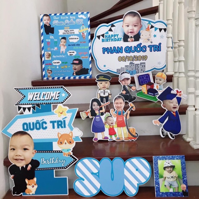Set sinh nhật đẹp cho bé