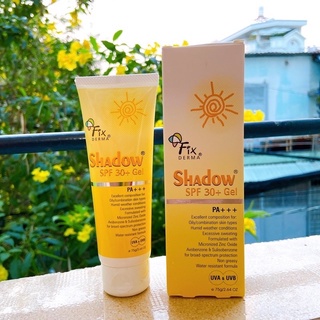 Kem Chống Nắng Phổ Rộng Fixderma Shadow Mỏng Nhẹ Không Gây Bí Da - Cream SPF 30 + Gel Nhập Khẩu Chính Hãng