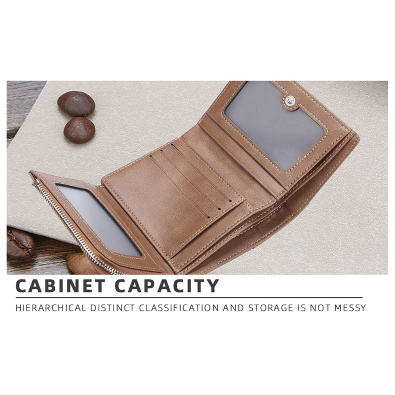 Ví Da PU Ngắn Phong Cách Vintage Thời Trang Cho Nam YOUYO