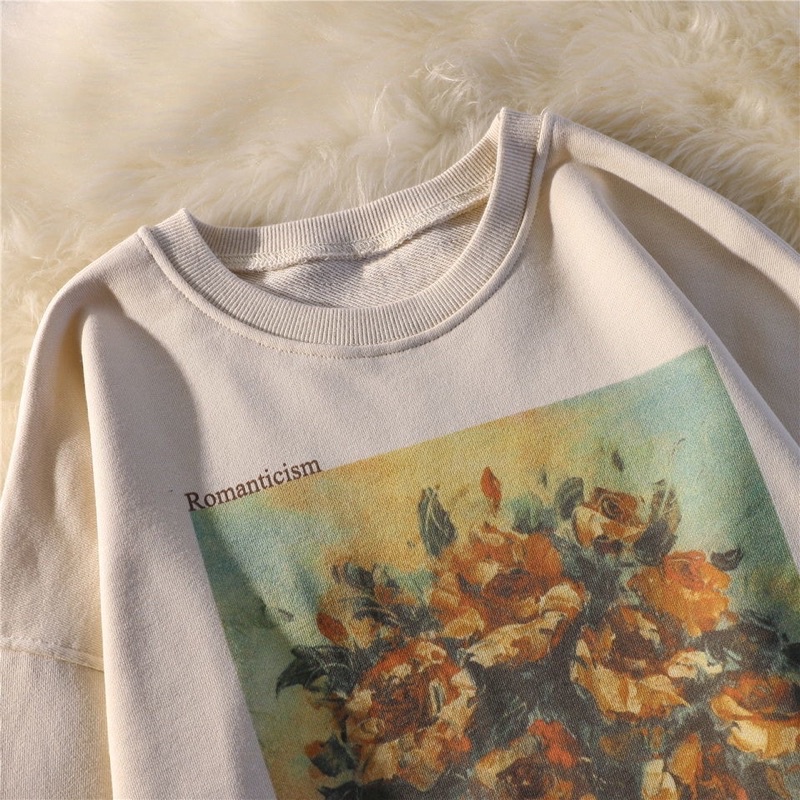Áo nỉ bông áo sweater phong cách mùa đông hàn quốc