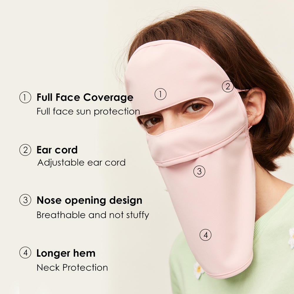 Khẩu trang Ohsunny chống nắng/ chống tia cực tím bằng vải lụa lạnh UPF50+