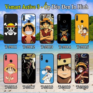Ốp lưng Vsmart Active 3 dẻo đen in hình One Piece