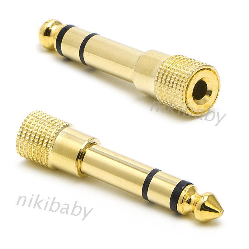 Đầu chuyển đổi âm thanh tai nghe 6.5mm 1/4" sang 3.5mm 1/8"
