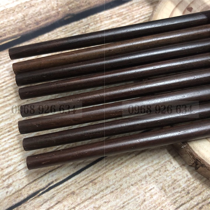 Bộ 10 đôi đũa trắc ăn cơm FREESHIPĐũa gỗ CAO CẤP - Đũa gỗ Trắc chống trơn, chống mốc, bền màu, vân gỗ đẹp