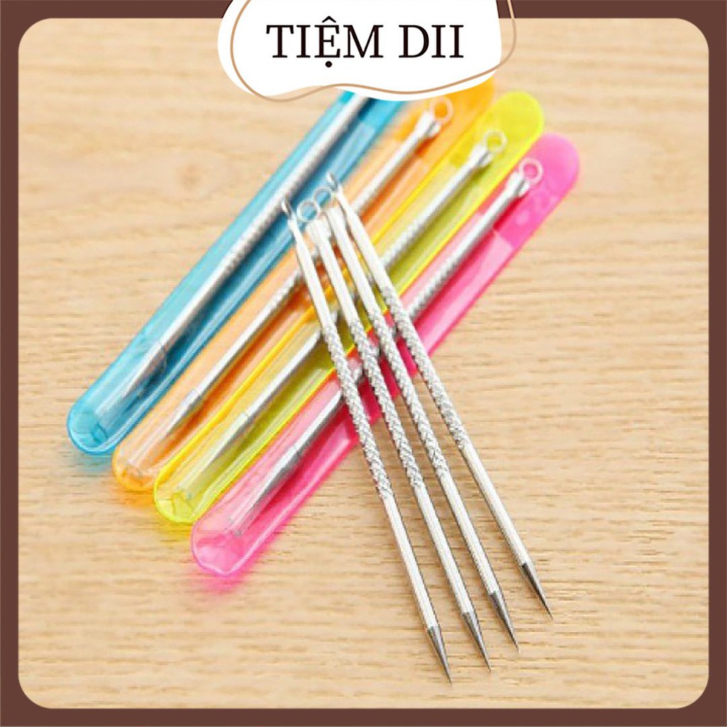 Que Lấy Mụn 2 Đầu Dài  12cm (Que Nặn Mụn, Dụng Cụ Nặng Mụn Đầu Đen, Mụn Trứng Cá Nhỏ Gọn Tiện Dụng