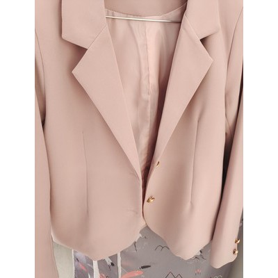 Ảnh thật 7 hình cuối-HC277.Áo blazer dáng ngắn mùa xuân Hàn Quốc