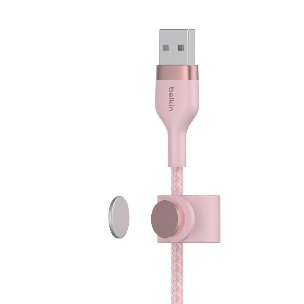 Cáp sạc Lightning BOOST↑CHARGE™ PRO Flex Belkin vỏ silicon bọc dù 60W 1M - Bảo hành 5 năm - CAA010bt