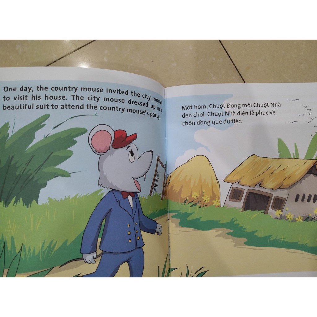Sách - Truyện song ngữ Anh -Việt Chuột nhà và chuột đồng