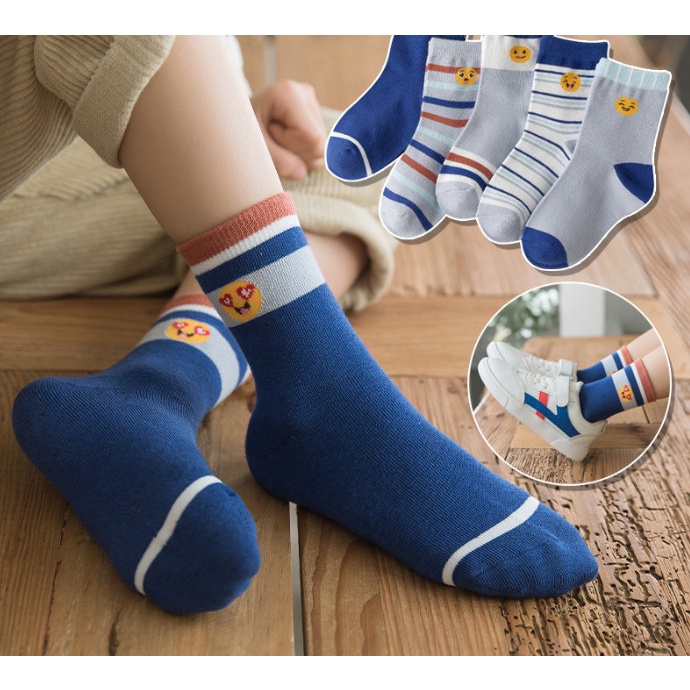 Set 5 đôi tất mùa đông bé trai bé gái