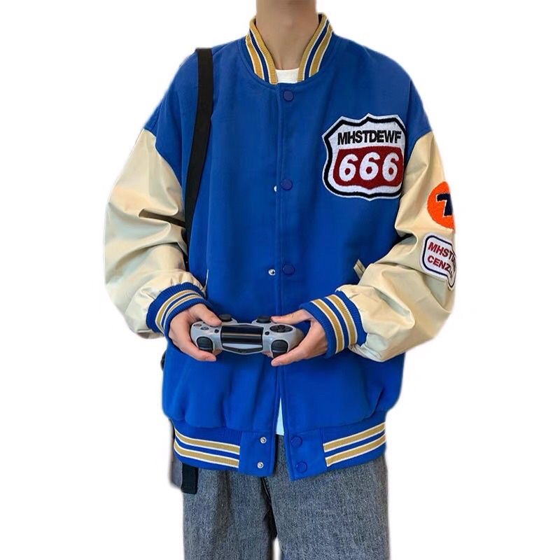 Áo Khoác Bomber Nam 666 Có 2 Màu Chất Thun Nỉ Mềm Mịn Phối Tay Form Rộng Mặc Thoải Mái [NEW UNISEX]
