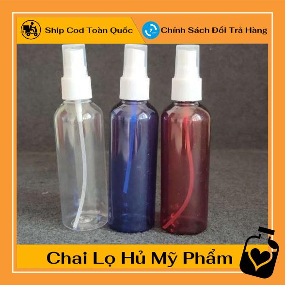 Chai Xịt Phun Sương ❤ TOP GIÁ RẺ ❤ Chai xịt phun sương nâu 30ml/50ml/100ml - chai chiết mỹ phẩm , phụ kiện du lịch