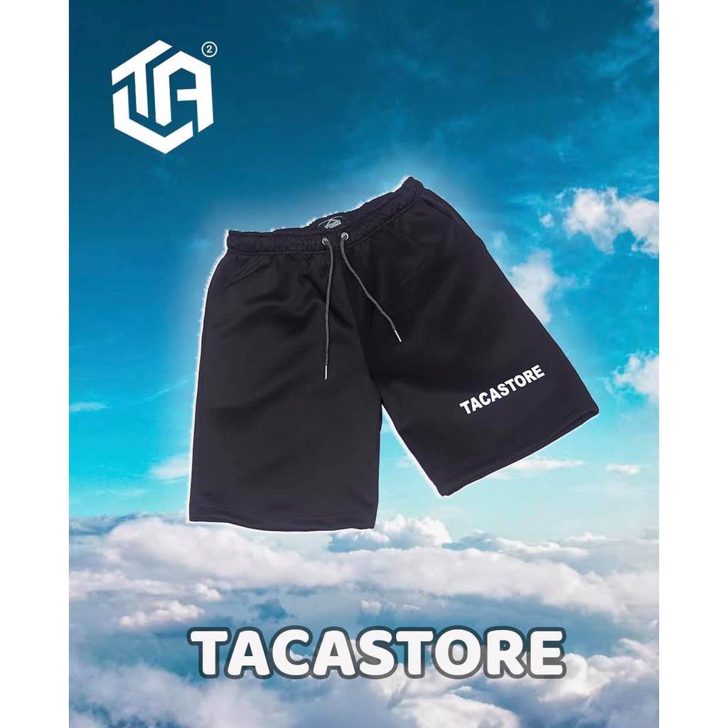< TACA STORE. > - QUẦN SHORT ĐEN PHẢN QUANG