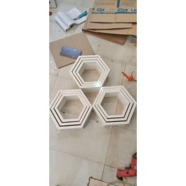 bộ 3 ô lục giác sâu 15cm dày 18mm