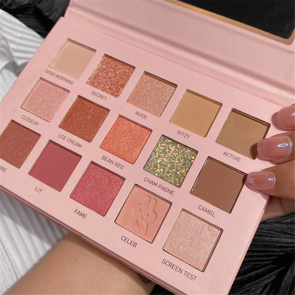 (Hàng Mới Về) Bảng Phấn Mắt 15 Màu Lì / Nhũ Ngọc Trai Kháng Nước Chống Mồ Hôi Qipin | BigBuy360 - bigbuy360.vn